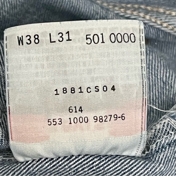 Levi's 501XX Men’s Jean Blue Button Fly Vintage Size W38 L31
WPL 423 USA Levi's - Picture 6 of 6